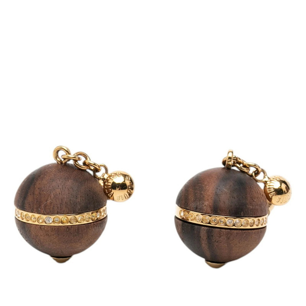 LOUIS VUITTON Brown Earrings